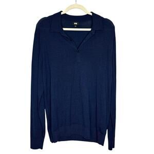 Uniqlo Men’s V-neck Wool Sweater